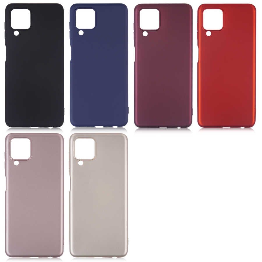 Galaxy A22 4G Kılıf Zore Premier Silikon Kapak Rose Gold