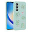 Galaxy A23 4G Kılıf Kabartma Figürlü Parlak Zore Toys Silikon Kapak Açık Yeşil