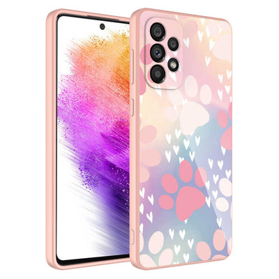 Galaxy A23 Kılıf Kamera Korumalı Desenli Sert Silikon Zore Epoksi Kapak NO4
