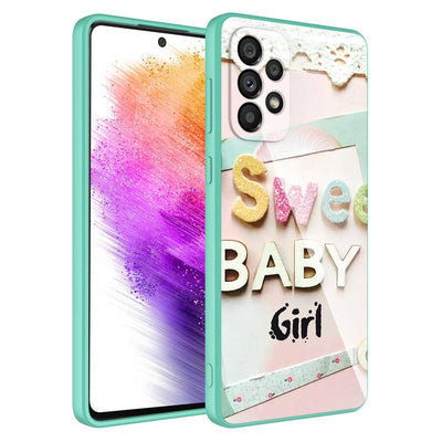 Galaxy A23 Kılıf Kamera Korumalı Desenli Sert Silikon Zore Epoksi Kapak NO1