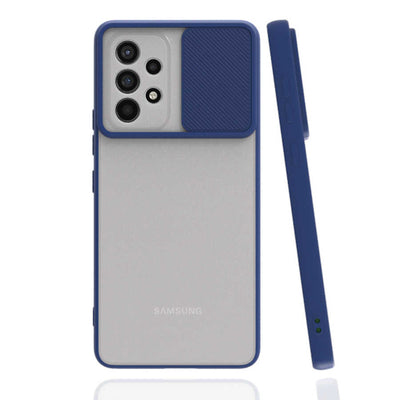 Galaxy A23 Kılıf Zore Lensi Kapak Lacivert