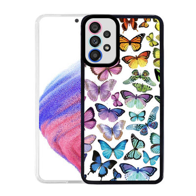 Galaxy A23 Kılıf Zore M-Fit Desenli Kapak Butterfly No3