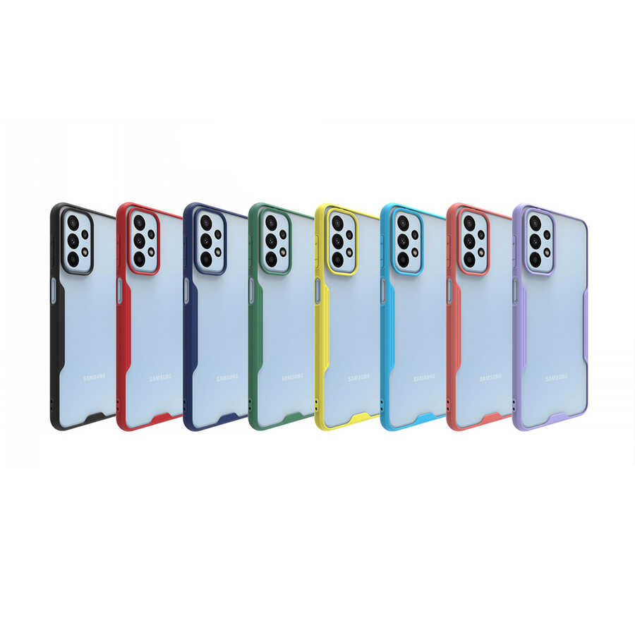 Galaxy A23 Kılıf Zore Parfe Kapak Siyah