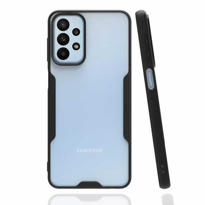 Galaxy A23 Kılıf Zore Parfe Kapak Siyah