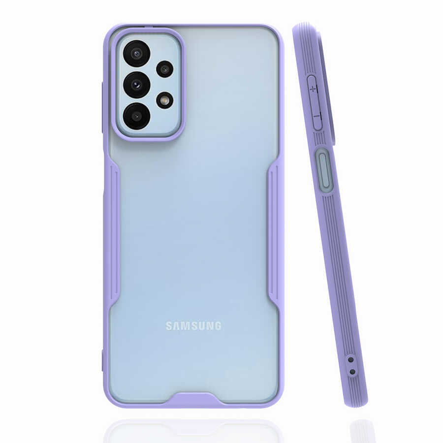Galaxy A23 Kılıf Zore Parfe Kapak Mor