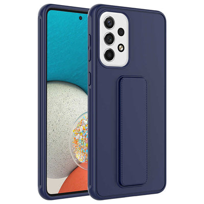 Galaxy A23 Kılıf Zore Qstand Kapak Lacivert