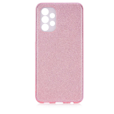Galaxy A23 Kılıf Zore Shining Silikon Rose Gold