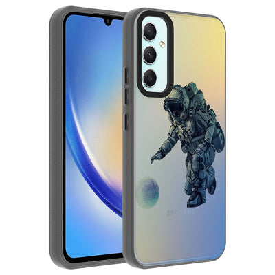 Galaxy A24 Kılıf Desenli Zore Dragon Sert Kapak Gezegen