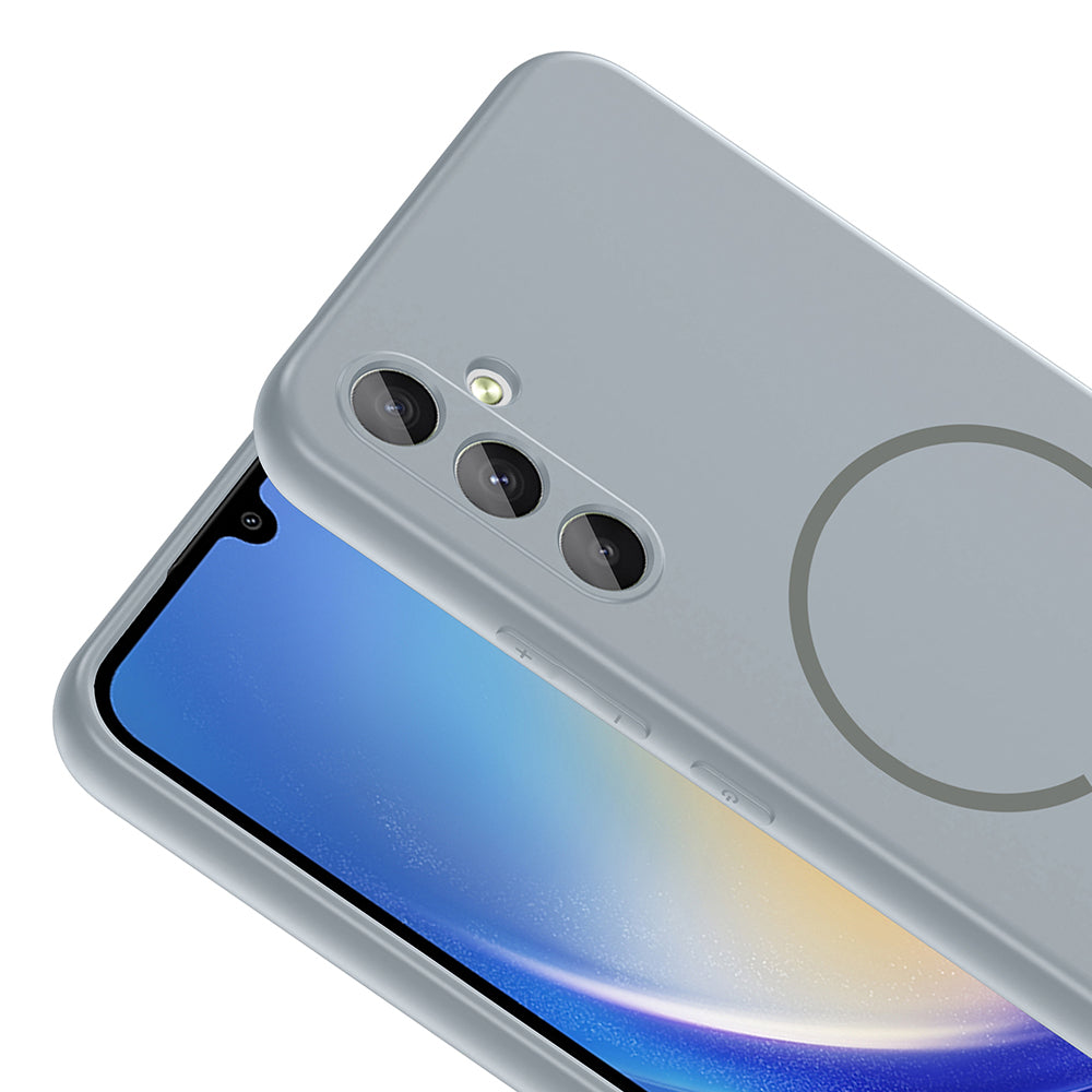 Galaxy A24 Kılıf M-safe Şarj Özellikli Zore Meta Kapak Rose Pembe