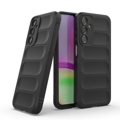 Galaxy A25 Kılıf Esnek TPU Oyuklu Arka Yüzey Tasarımlı Zore Etnik Silikon Kapak Lacivert