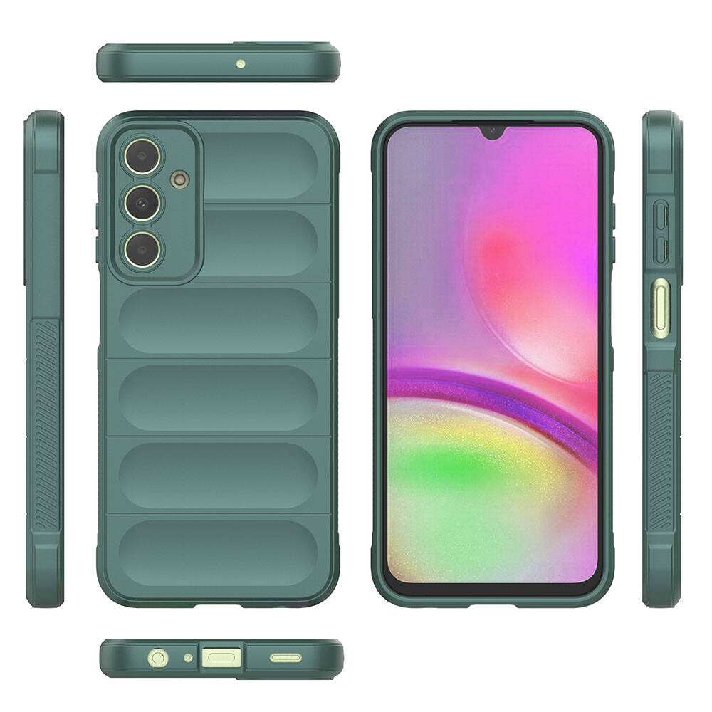 Galaxy A25 Kılıf Esnek TPU Oyuklu Arka Yüzey Tasarımlı Zore Etnik Silikon Kapak Kırmızı