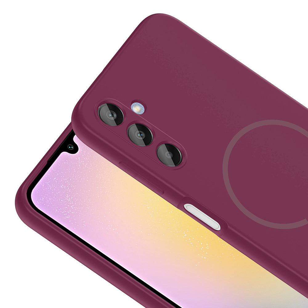 Galaxy A25 Kılıf M-safe Şarj Özellikli Zore Meta Kapak Turuncu