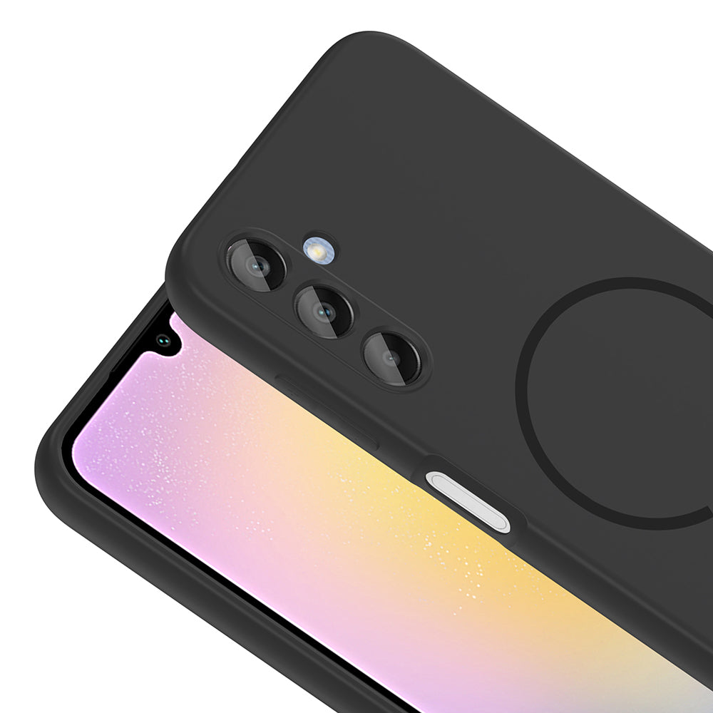 Galaxy A25 Kılıf M-safe Şarj Özellikli Zore Meta Kapak Siyah