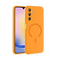 Galaxy A25 Kılıf M-safe Şarj Özellikli Zore Meta Kapak Turuncu