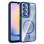 Galaxy A25 Kılıf Standlı ve Kamera Lens Hediyeli M-Safe Şarj Özellikli Zore Etro Kapak