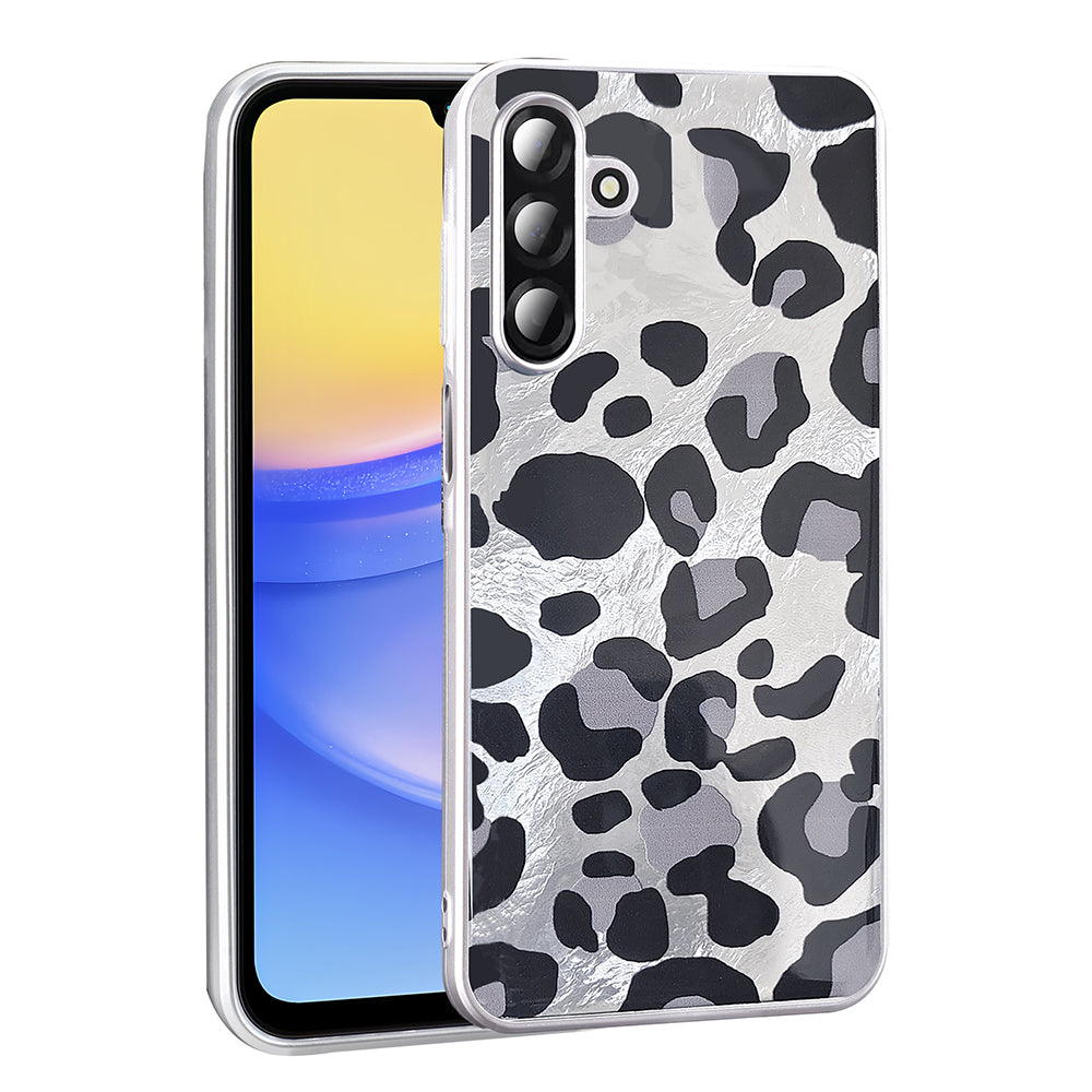 Galaxy A26 Kılıf Desenli Zore Mep Kapak Gri Leopar