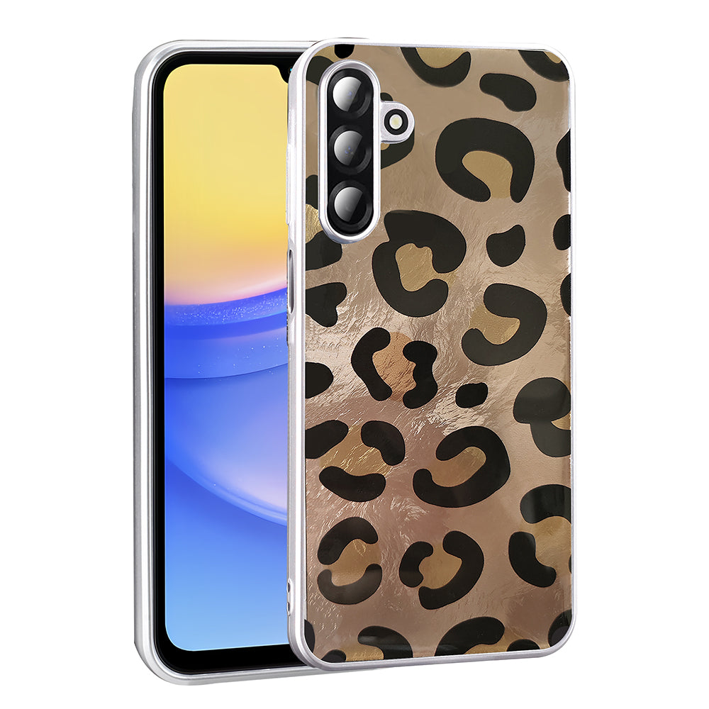 Galaxy A26 Kılıf Desenli Zore Mep Kapak Gold Leopar
