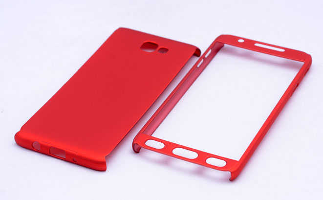 Galaxy A3 2016 Kılıf Zore 360 3 Parçalı Rubber Kapak Gri