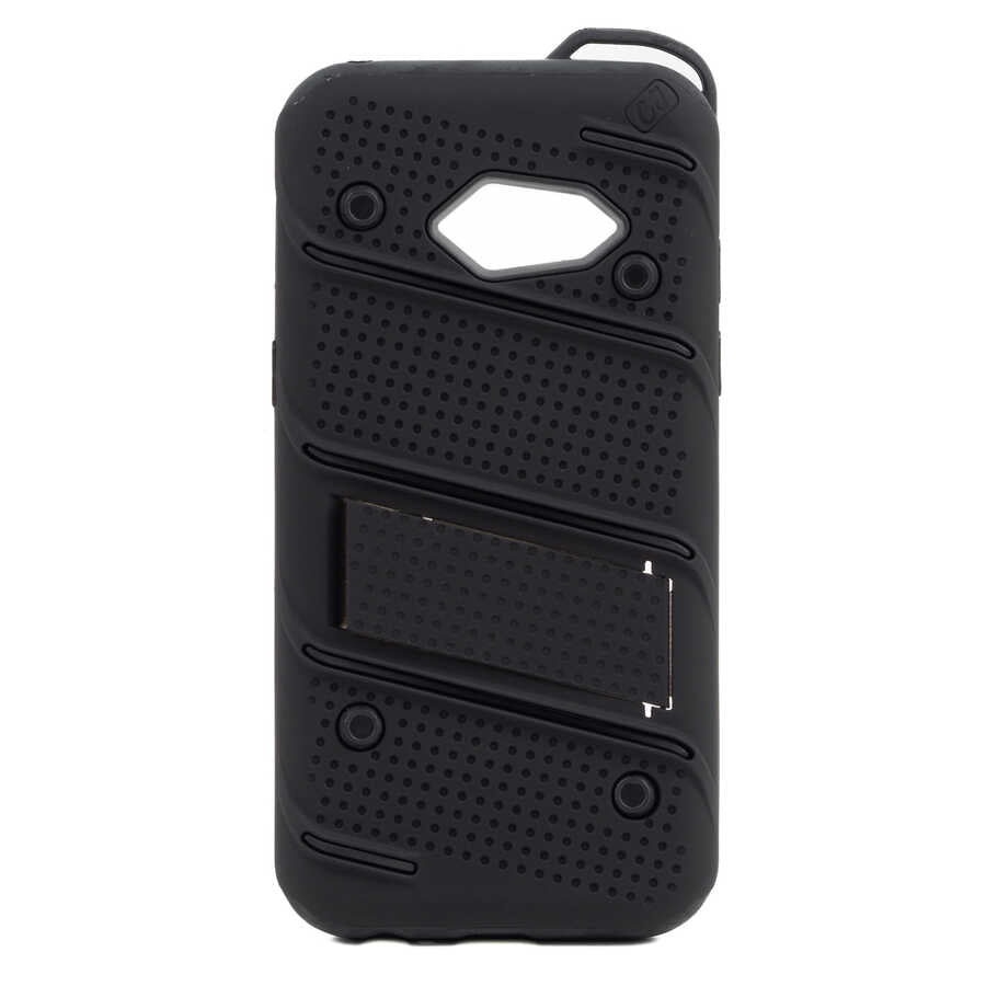 Galaxy A3 2017 Kılıf Zore İron Kapak Siyah