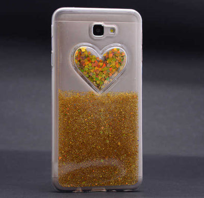 Galaxy A3 2017 Kılıf Zore Kalpli Silikon Gold