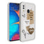 Galaxy A30 Kılıf Kamera Korumalı Baskılı Arka Yüzey Zore Klas Kapak Açık Kahve