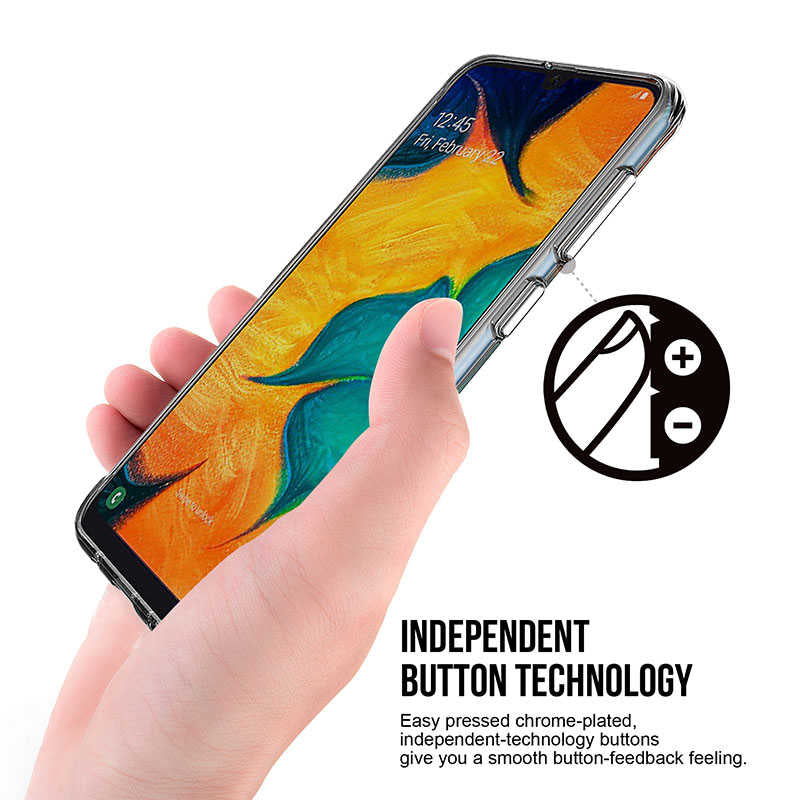 Galaxy A30 Kılıf Zore Gard Silikon Renksiz