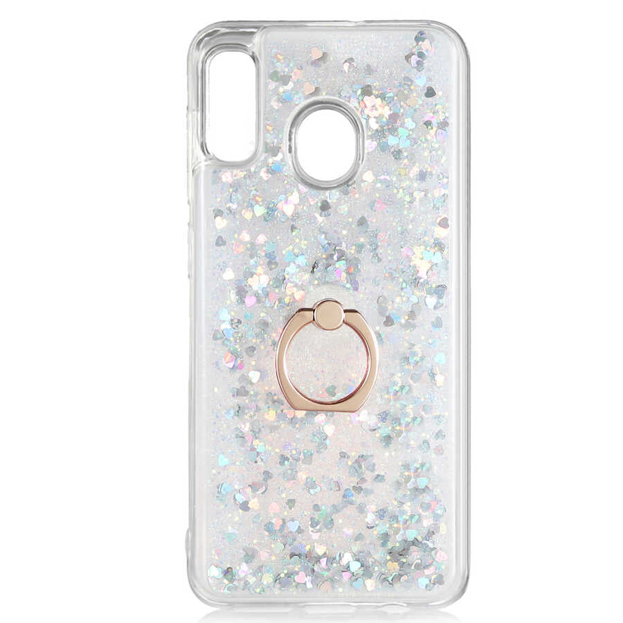 Galaxy A30 Kılıf Zore Milce Kapak Gümüş