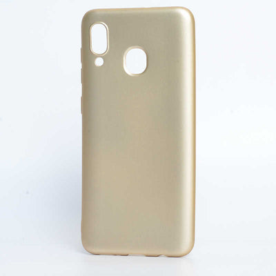 Galaxy A30 Kılıf Zore Premier Silikon Kapak Gold