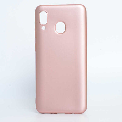 Galaxy A30 Kılıf Zore Premier Silikon Kapak Rose Gold