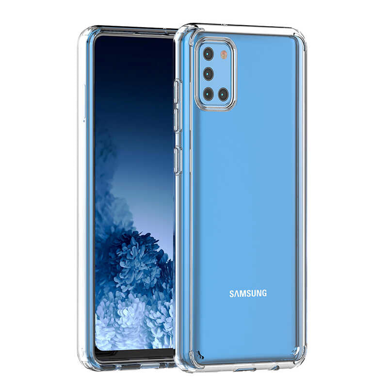 Galaxy A31 Kılıf Zore Coss Kapak Renksiz