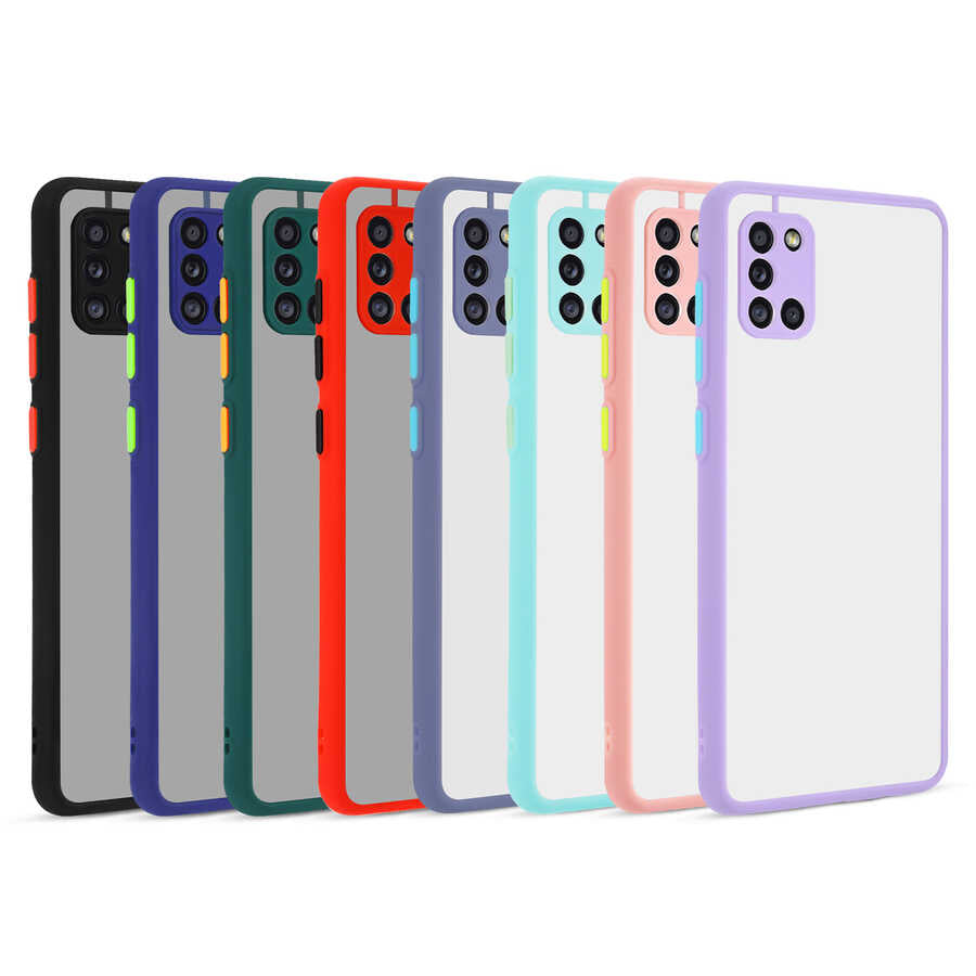 Galaxy A31 Kılıf Zore Hux Kapak Siyah