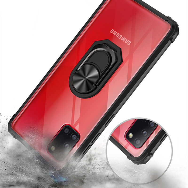 Galaxy A31 Kılıf Zore Mola Kapak Siyah