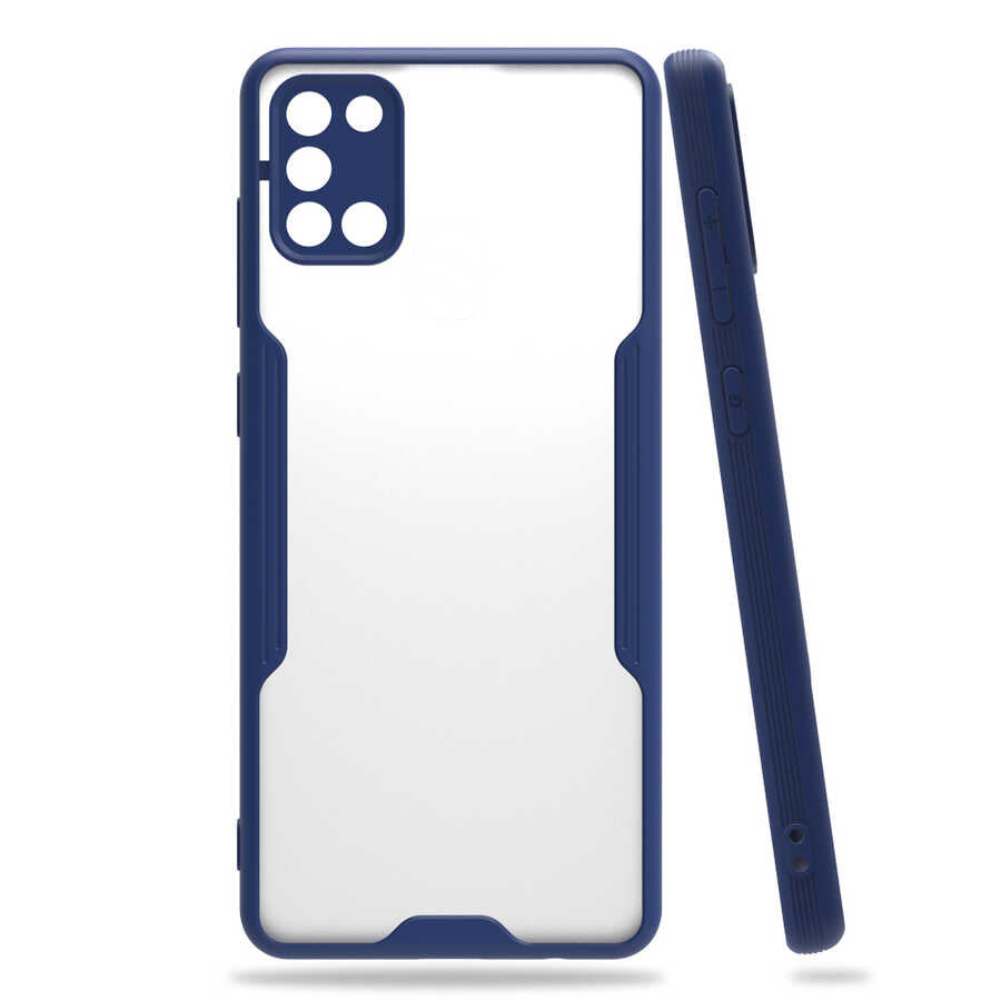 Galaxy A31 Kılıf Zore Parfe Kapak Lacivert