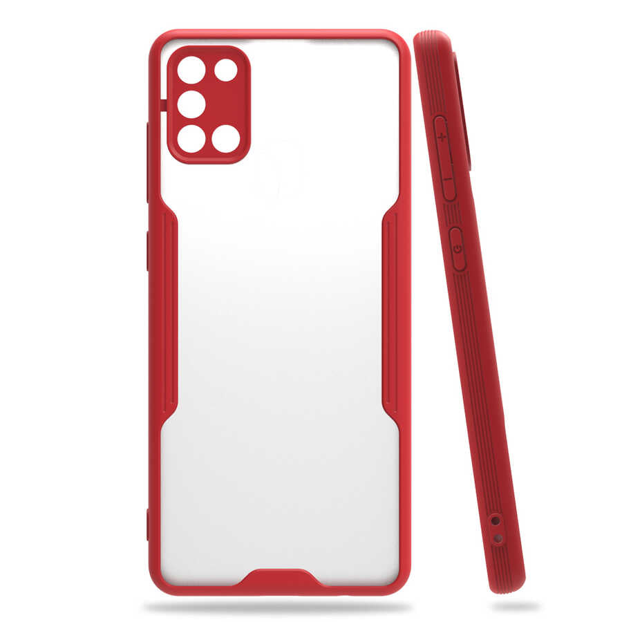 Galaxy A31 Kılıf Zore Parfe Kapak Kırmızı