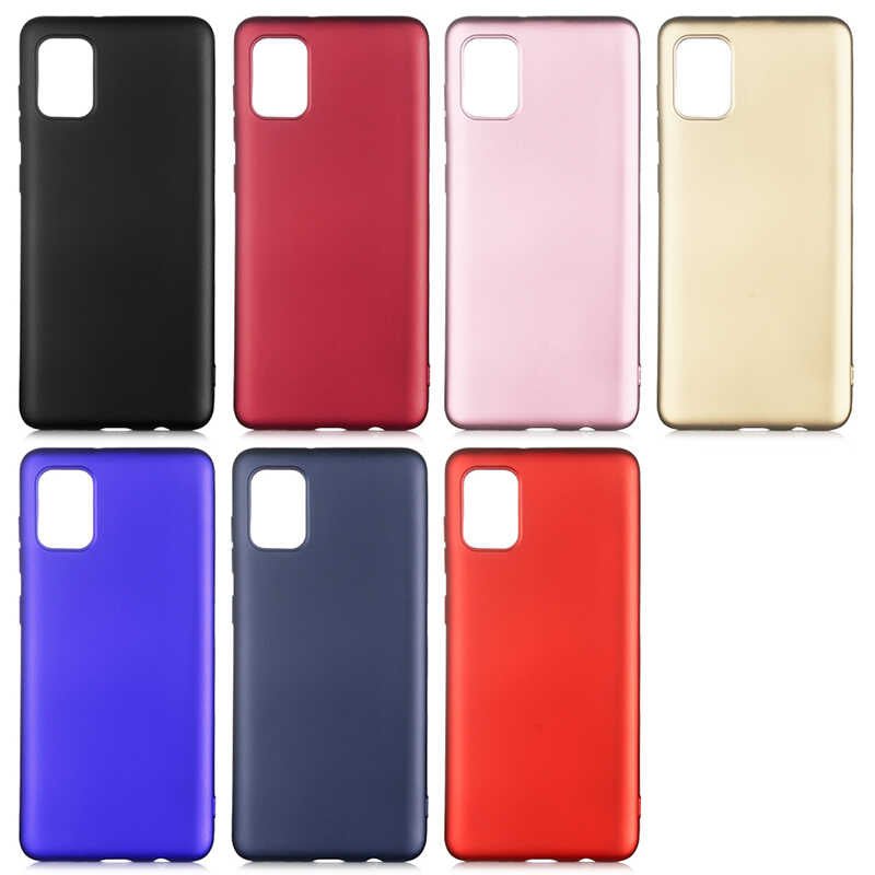Galaxy A31 Kılıf Zore Premier Silikon Kapak Mürdüm