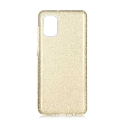 Galaxy A31 Kılıf Zore Shining Silikon Gold