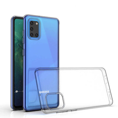 Galaxy A31 Kılıf Zore Süper Silikon Kapak Renksiz