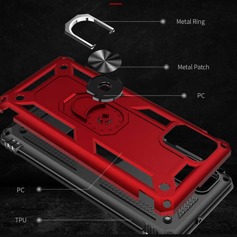 Galaxy A31 Kılıf Zore Vega Kapak Kırmızı