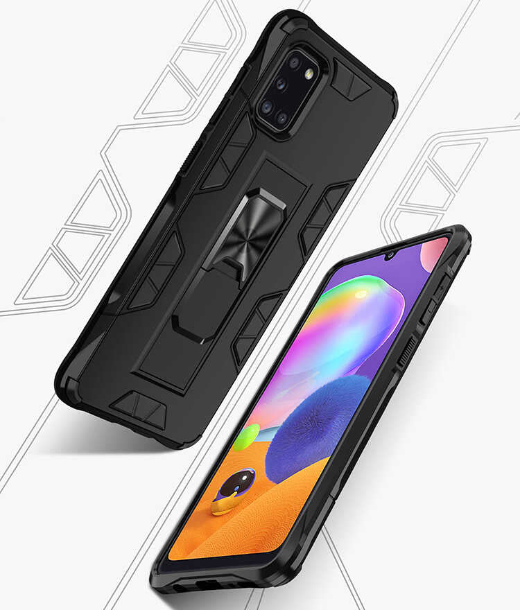 Galaxy A31 Kılıf Zore Volve Kapak Gri