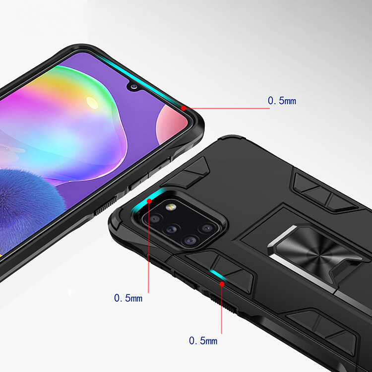 Galaxy A31 Kılıf Zore Volve Kapak Gri