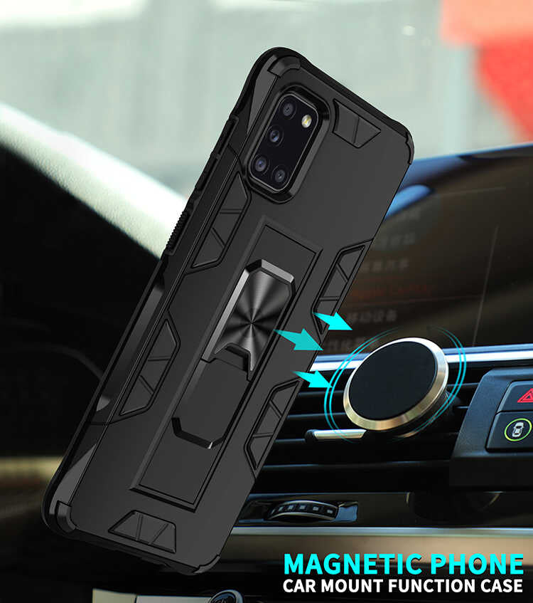 Galaxy A31 Kılıf Zore Volve Kapak Gold