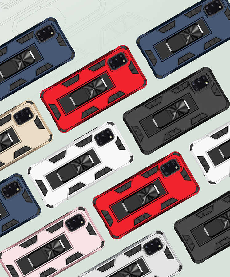 Galaxy A31 Kılıf Zore Volve Kapak Rose Gold