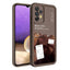 Galaxy A32 4G Kılıf Kamera Korumalı Baskılı Arka Yüzey Zore Klas Kapak Açık Kahve