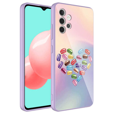 Galaxy A32 4G Kılıf Kamera Korumalı Desenli Sert Silikon Zore Epoksi Kapak NO1