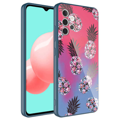 Galaxy A32 4G Kılıf Kamera Korumalı Desenli Sert Silikon Zore Epoksi Kapak NO3