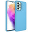 Galaxy A32 4G Kılıf Metal Çerçeve ve Buton Tasarımlı Silikon Zore Luna Kapak Sierra Mavi