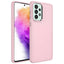 Galaxy A32 4G Kılıf Metal Çerçeve ve Buton Tasarımlı Silikon Zore Luna Kapak Pembe