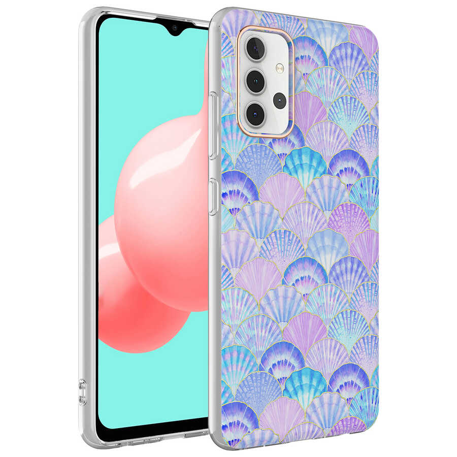 Galaxy A32 4G Kılıf Zore Bella Kapak Lila