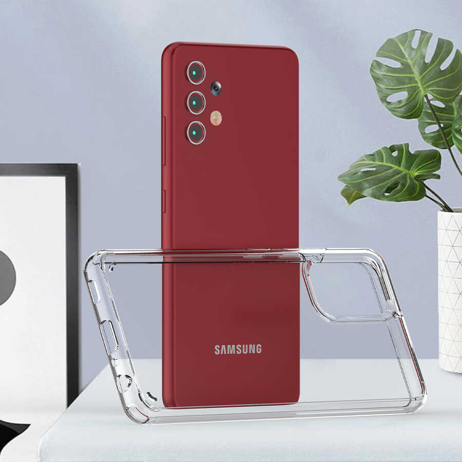 Galaxy A32 4G Kılıf Zore Coss Kapak Renksiz