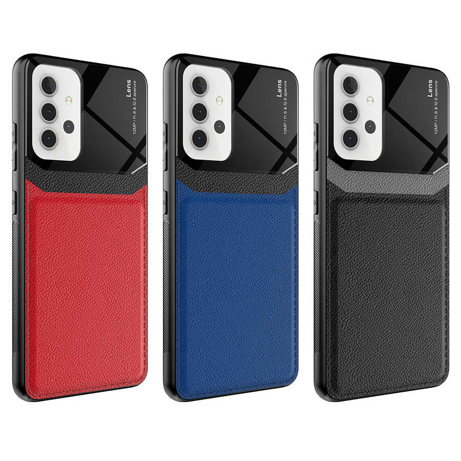 Galaxy A32 4G Kılıf Zore Emiks Kapak Lacivert